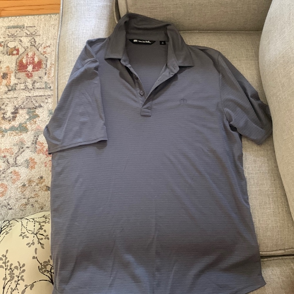 Travis Mathew gold polo